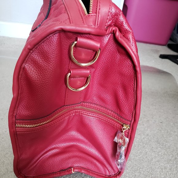 MKF Collection Lexie Vegan Leather Duffle by Mia K. RED - Picture 7 of 9